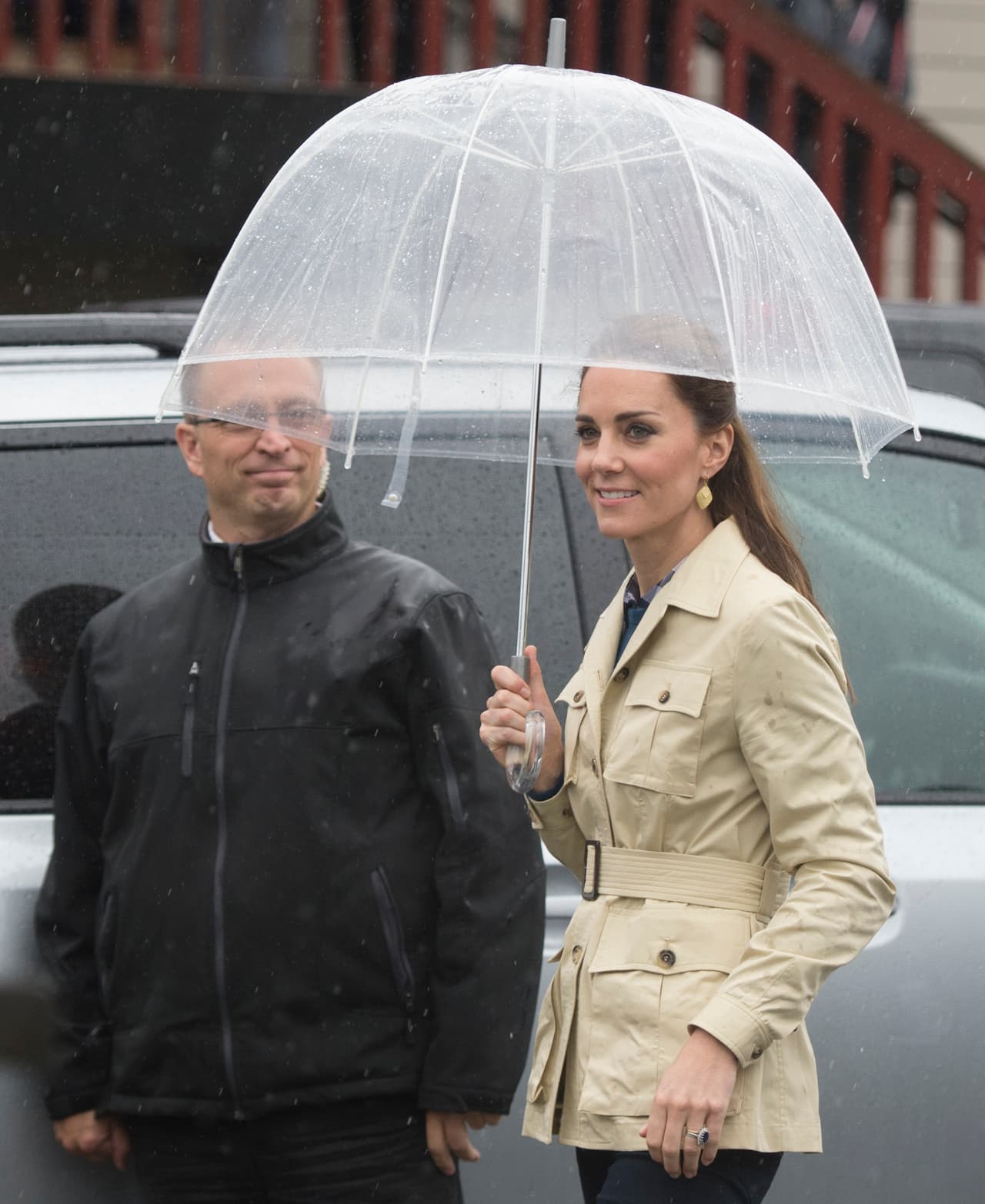 Los Duques durante el segundo día de su gira de ocho días por Canadá.