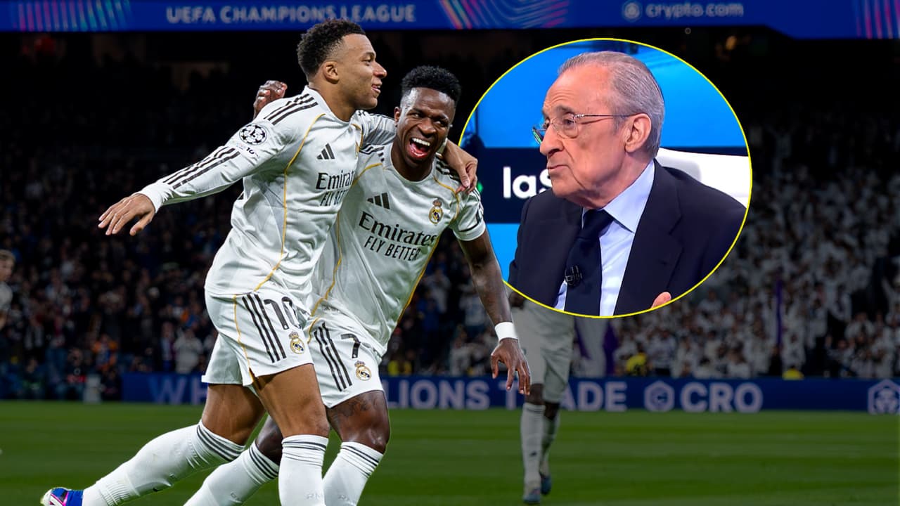 Florentino Pérez decide quién es el mejor del Real Madrid, ¿Kylian Mbappé o VinI Jr?