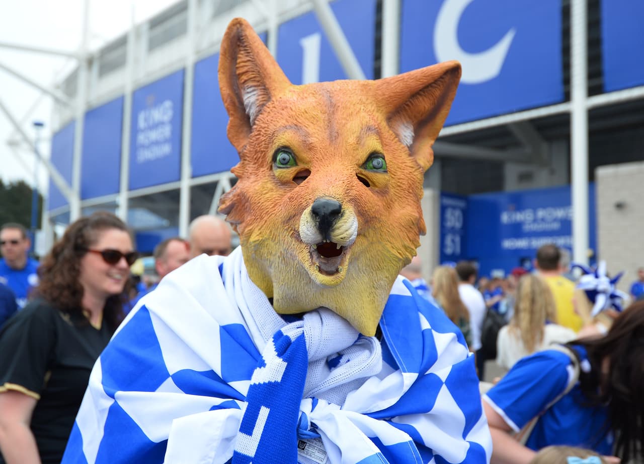 El Leicester vivió un día de fiesta celebrando su campeonato de la Premier.