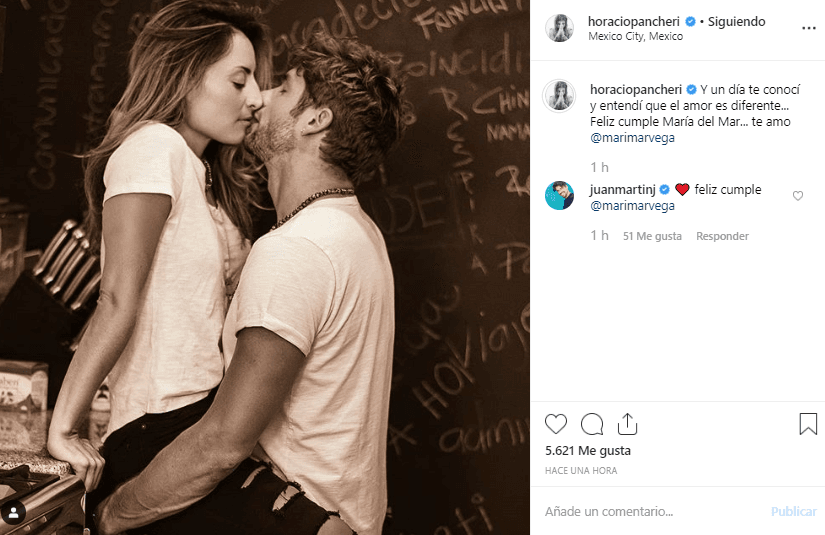 “Y un día te conocí y entendí que el amor es diferente… Feliz cumple María del Mar… te amo”, escribió Pancheri.