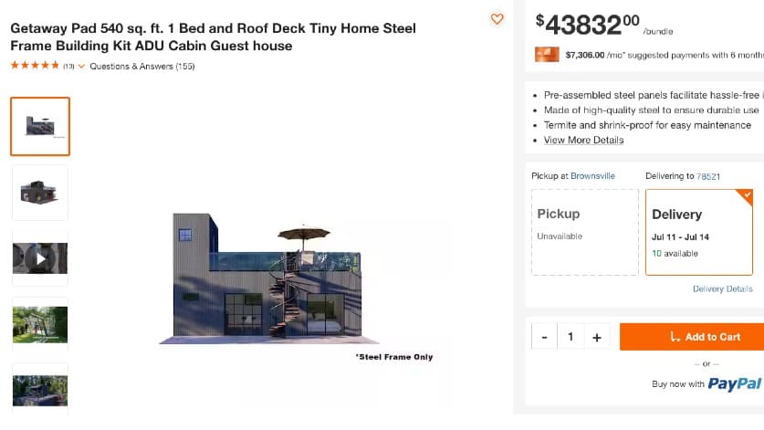 Home Depot ofrece minicasas armables por menos de $50,000: ¿la comprarías?