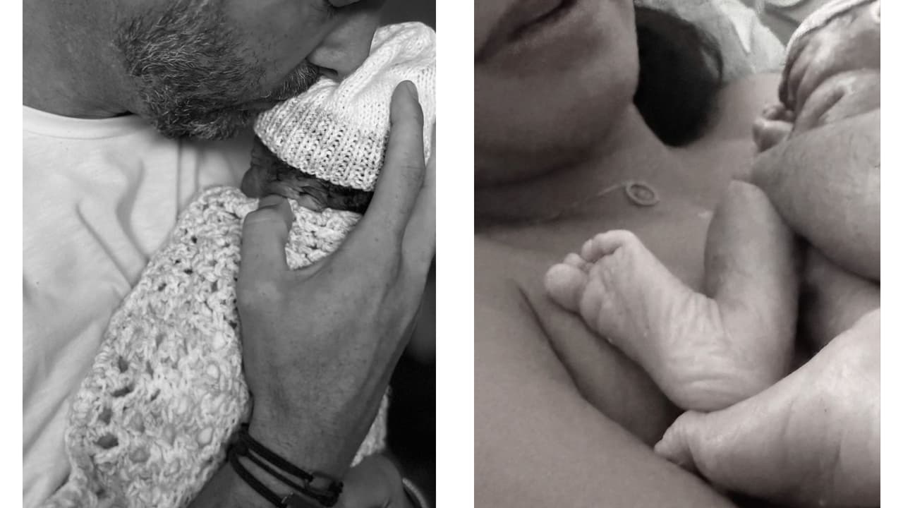 Johanna Curé y su esposo, Scott Rosenthal, compartieron imágenes del parto de Gäel.