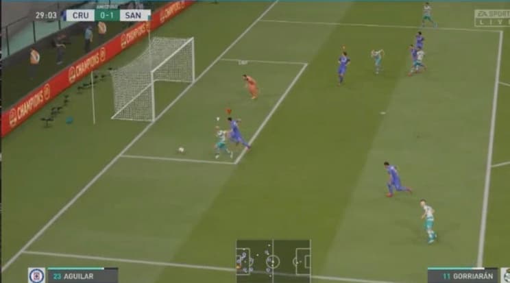 Cruz Azul no logra salir del sótano y esta vez caen frente al Santos de Eduardo Aguirre con un marcador de 3-4.