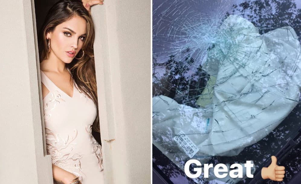 Eiza González sufre accidente automovilístico