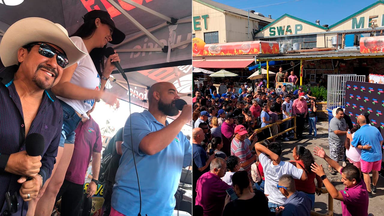 Los locutores realmente quedaron conmovidos con la respuesta de la gente que fue a verlos.