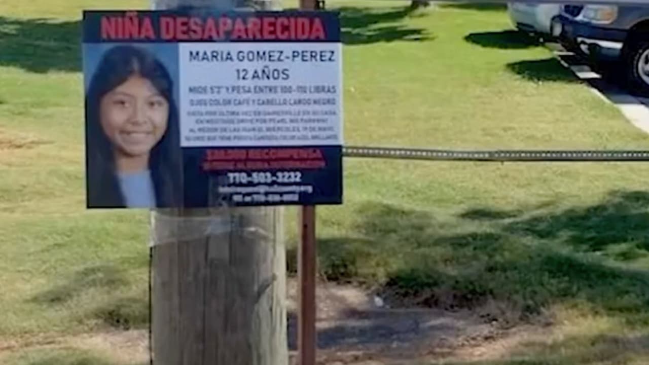 <h3 class="cms-H3-H3">29 de mayo del 2024</h3>
<br>
<br>María Gómez-Pérez salió, presuntamente por su voluntad, de la casa donde era cuidada por su familia mientras su padre, Andrés Gómez, trabajaba. El 
<a href="https://www.univision.com/local/atlanta-wuvg/gainesville-georgia-maria-gomez-perez-12-anos" target="_blank">primer reporte de búsqueda fue el 29 de mayo en Gainesville</a>, una ciudad a unas 55 millas de Atlanta.