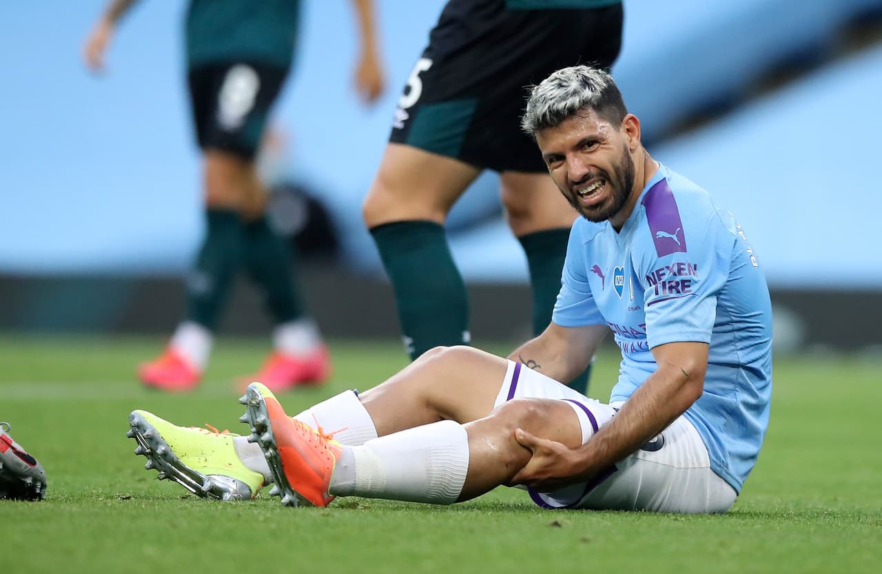 Agüero se perdería el partido ante Real Madrid por lesión de meniscos