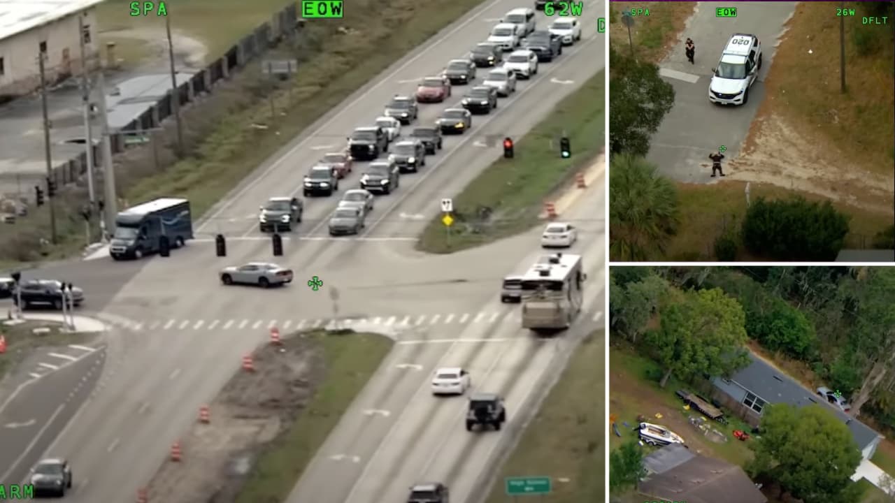 Sospechoso se rinde tras dramática persecución en Florida