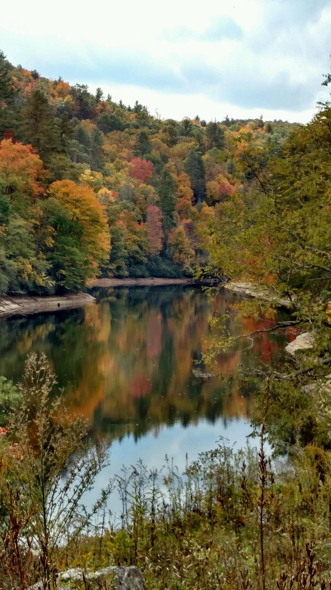 <b>Nantahala National Forest </b>
<br>
<b>Sitio web</b>: 
<a href="https://www.fs.usda.gov/recarea/nfsnc/recarea/?recid=48634">https://www.fs.usda.gov/recarea/nfsnc/recarea/?recid=48634</a> 
<br>
<b><a href="https://maps.app.goo.gl/31pBdbnsoLH7MyyGA">Cómo llegar</a> </b>
<br>
<br>El río Nantahala es ideal para expediciones de rafting en rápidos que flotan a través de catedrales de abedules de color canario y robles imponentes. El Glen Falls Trail es particularmente hermoso en otoño, cuando los tonos ocres y granates rebotan en su brumosa cascada.