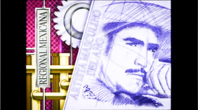 Vicente Fernández ganó el premio al Artista Masculino Regional Mexicano del año, aunque no pudo estar presente para recogerlo.