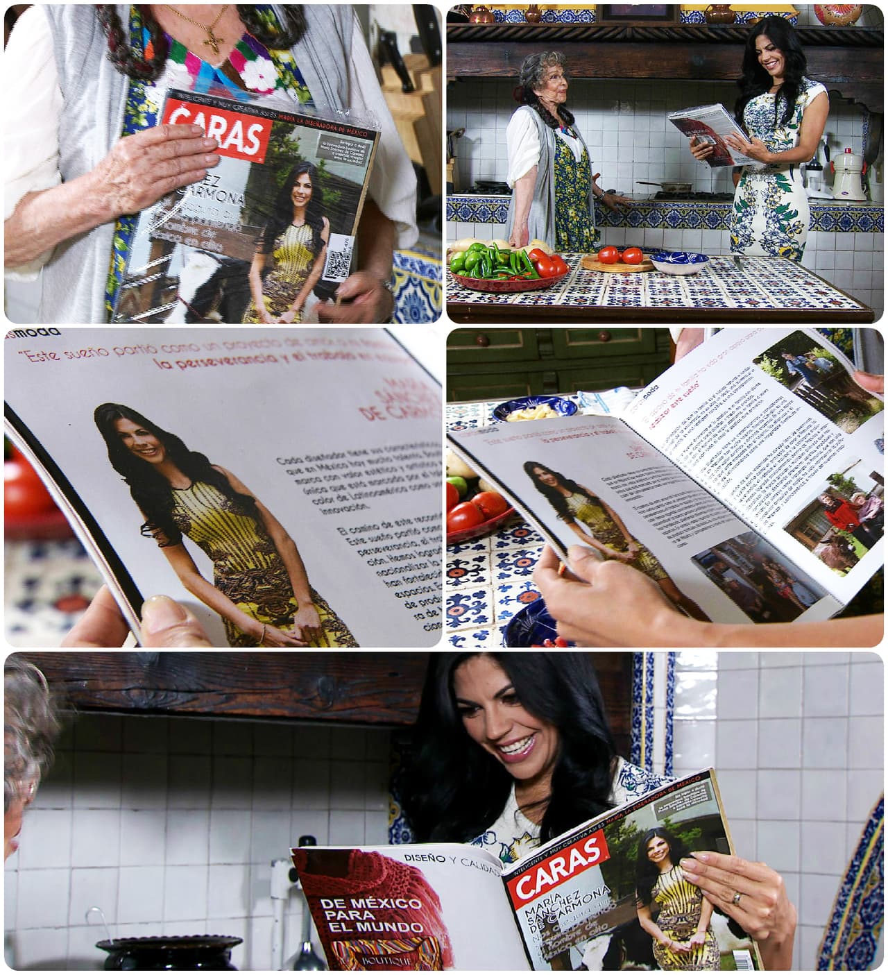 Todo era felicidad por la aparición de María en una prestigiosa revista.