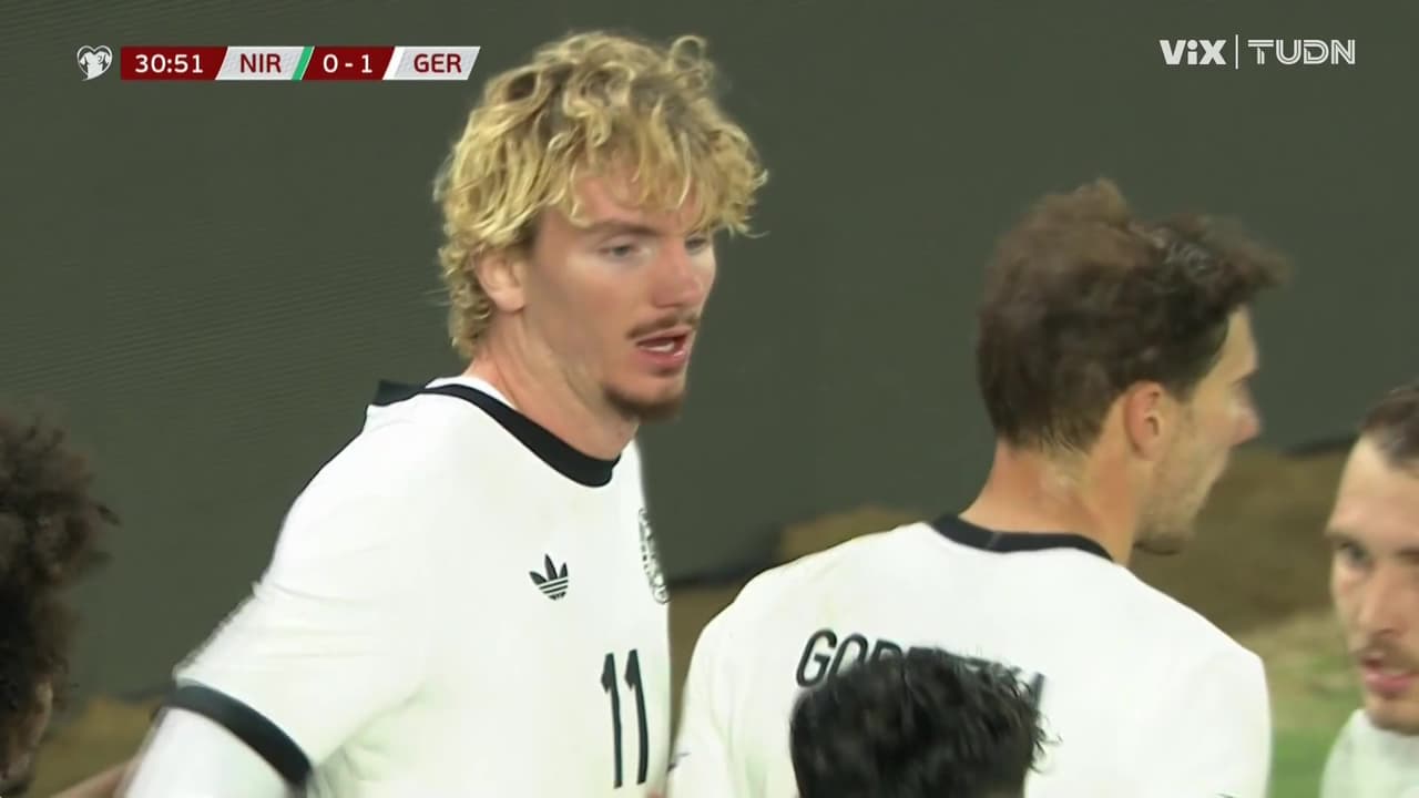 ¡Brutal cabezazo de Woltemade y gol de Alemania vs. Irlanda del Norte!