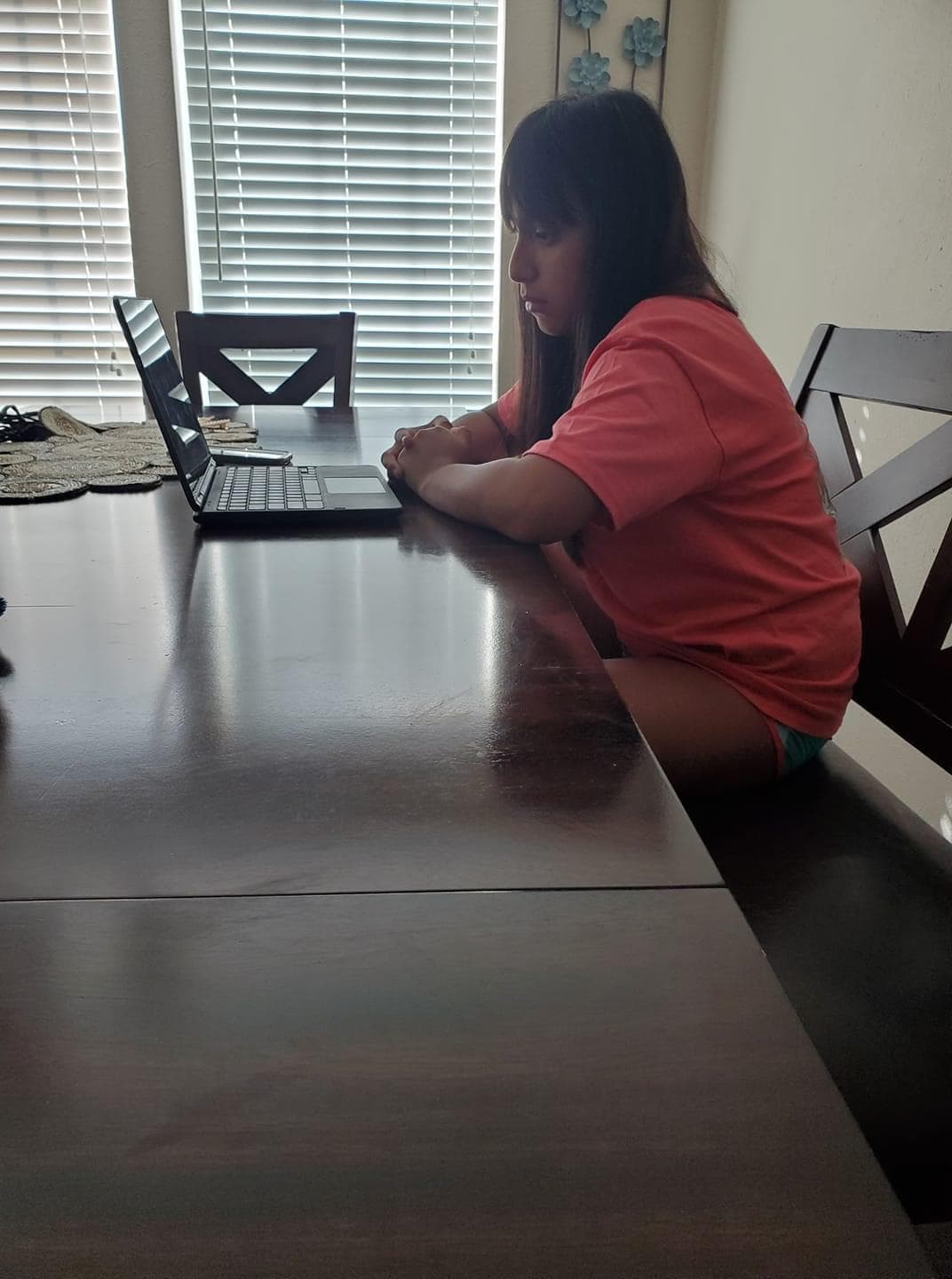 Algunos de los niños se mostraban enfocados en las indicaciones virtuales.
<br>