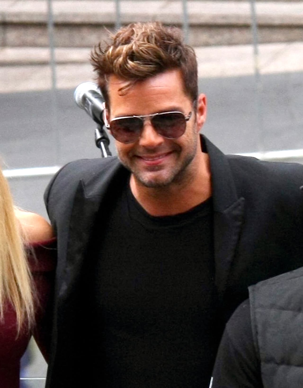 Ricky Martin posa para fotos en Australia.