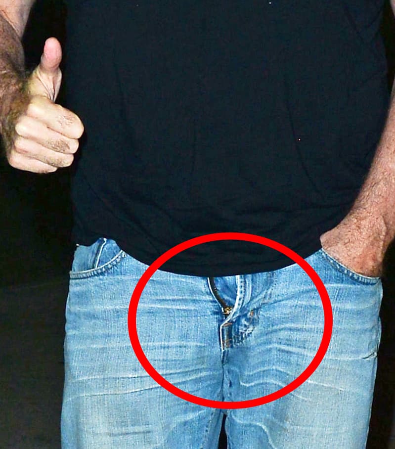 ¿Sabes qué famoso iba con el cierre abajo?