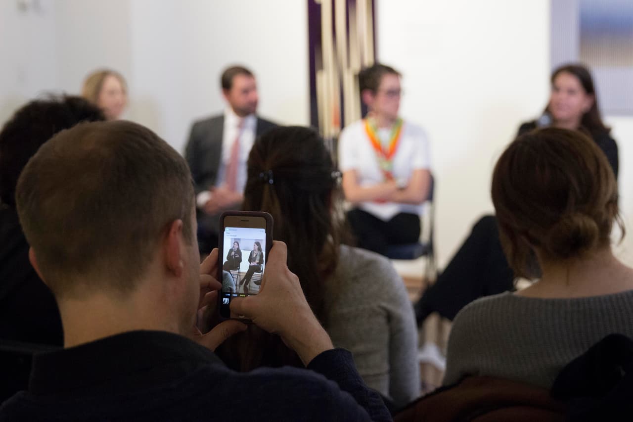 En el lanzamiento del catálogo digital del Museo de Arte de las Américas en Washington, DC.