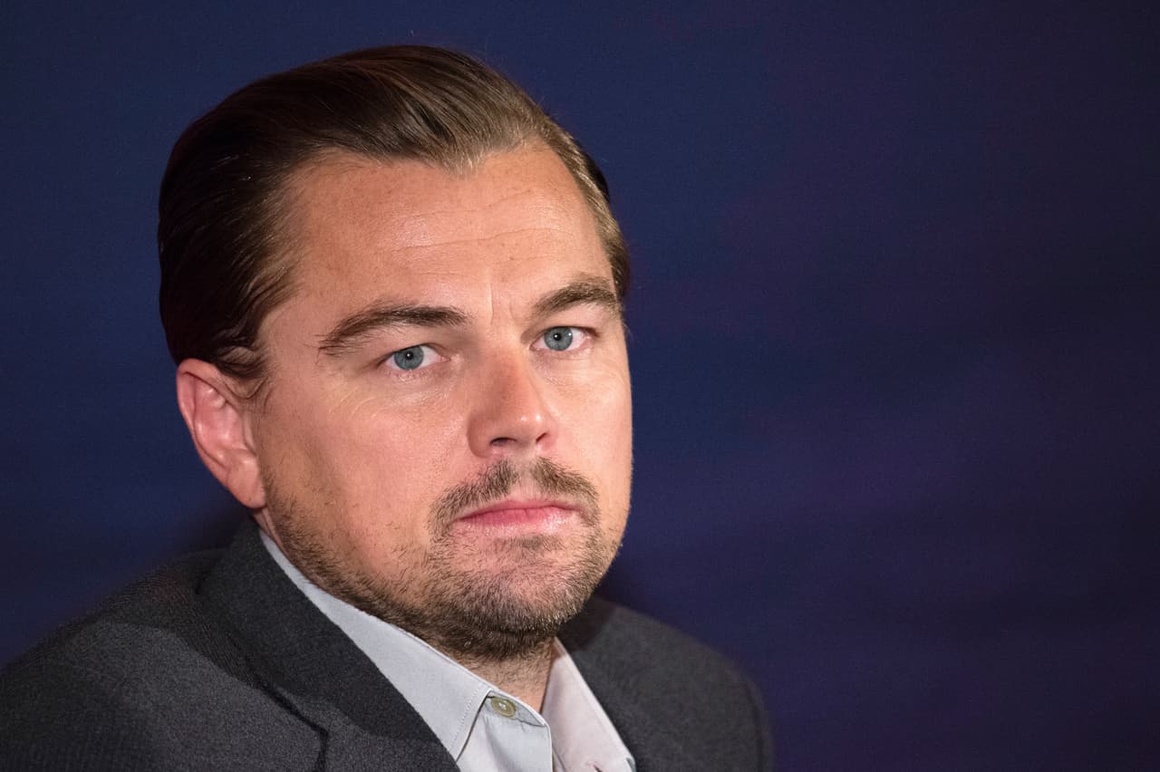 DiCaprio durante la conferencia de prensa.