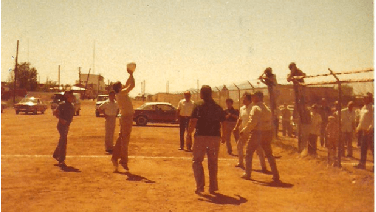 When neighbors played volleyball over the U.S.-Mexico border fence 