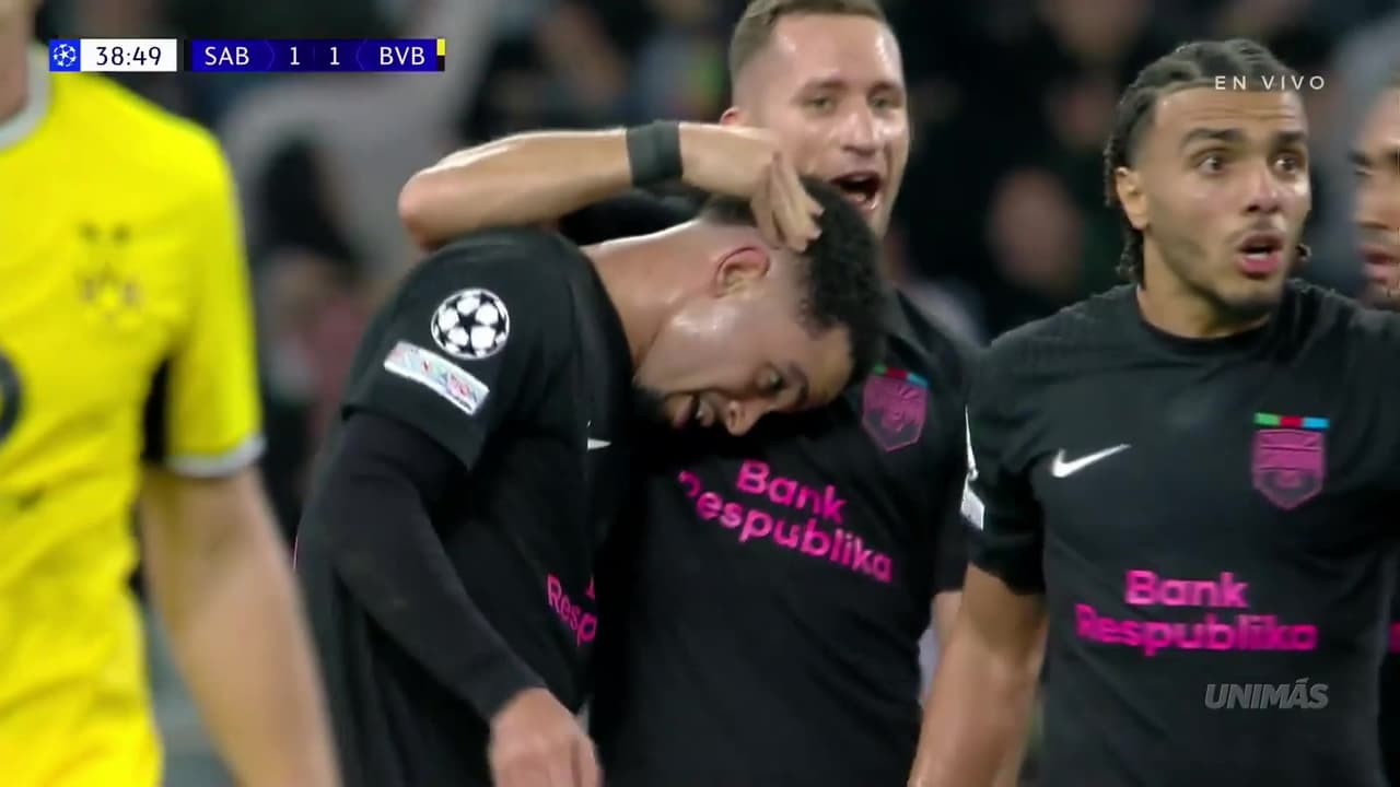 ¡Ah qué golazo nos acaba de regalar el Sabah en Champions vs. Dortmund!