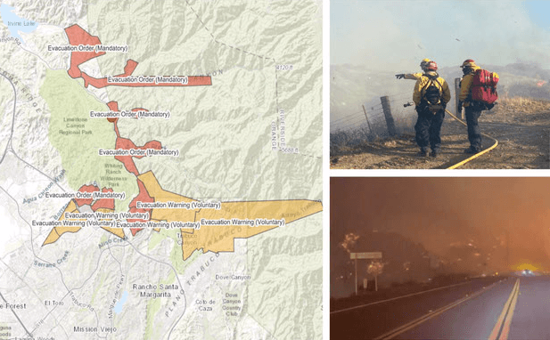 Sin control: incendio Bond destruye más de 3,600 acres y obliga evacuaciones en el condado de Orange