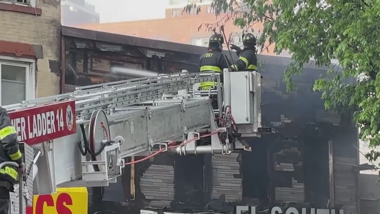 Incendio en El Bronx deja una persona herida y afecta supermercado