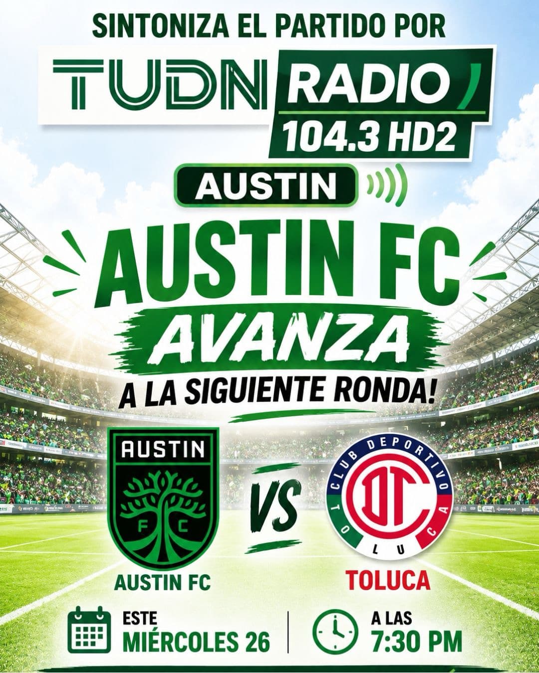 ¡AUSTIN FC AVANZA A LA SIGUIENTE RONDA DE ESTE TORNEO!