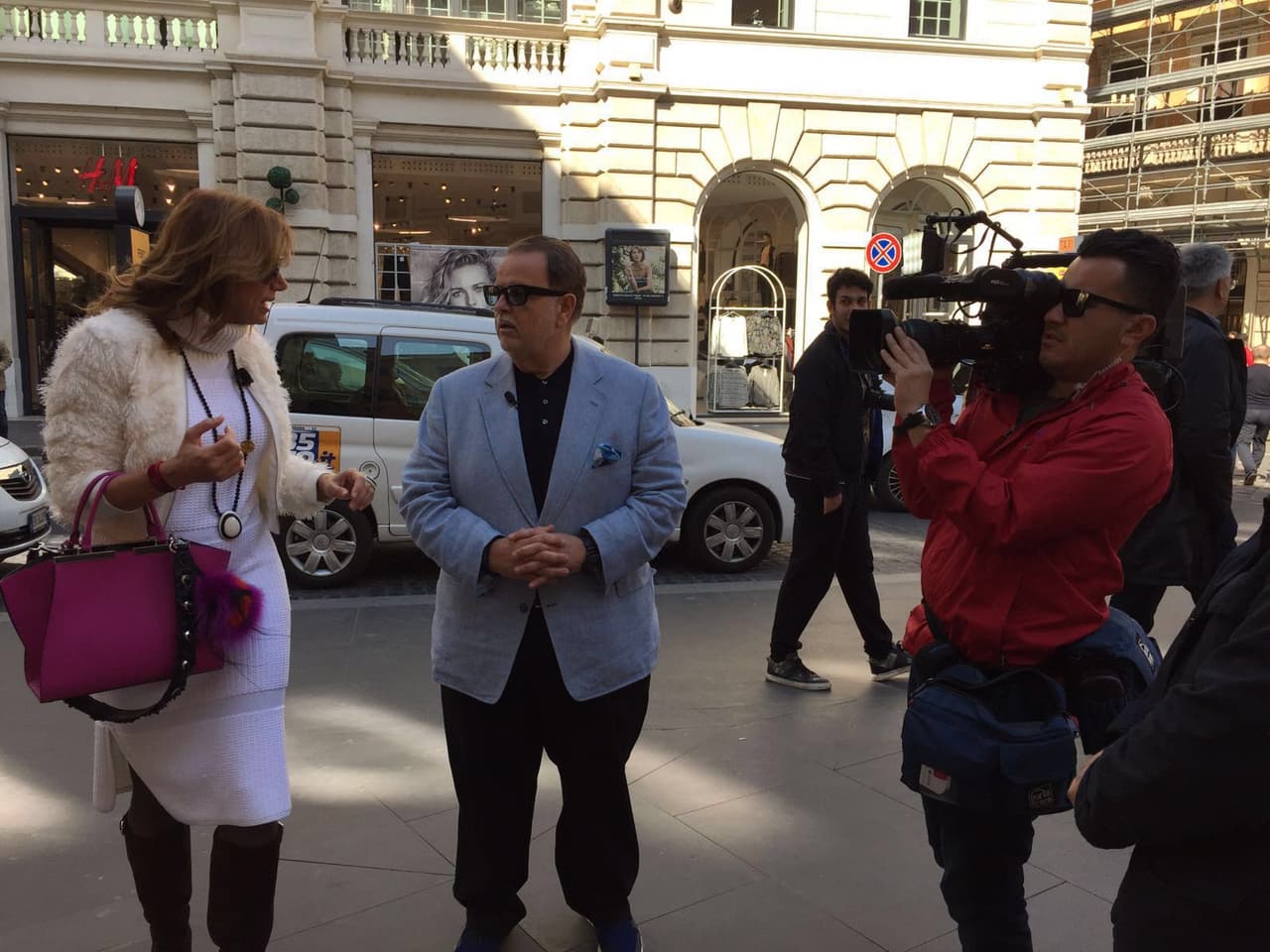 Disfrutando de Roma y trabajando también