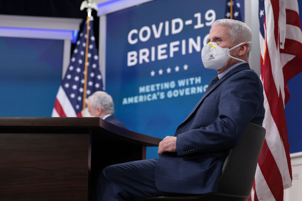 Anthony Fauci en un evento este 27 de diciembre de 2021.