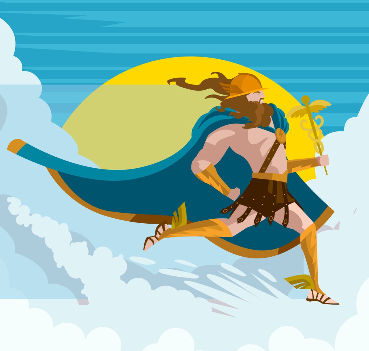 En la mitología romana, Mercurio es el mensajero de los dioses, estableciendo y manteniendo el contacto entre ellos y los hombres. Los griegos le llamaban Hermes y lo consideraban dios del comercio, de las vías y caminos, y también de los ladrones por su astucia para convencer a los demás, era el segundo más joven de los dioses del Olimpo. Tuvo muchos hijos y numerosas aventuras amorosas tanto con mujeres como con hombres.
<br>