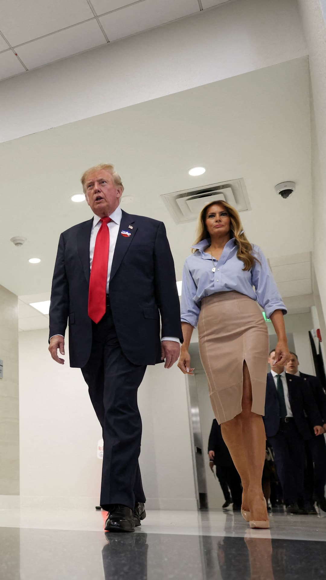 Trump y Melania emitieron su voto anticipado para las elecciones de medio término