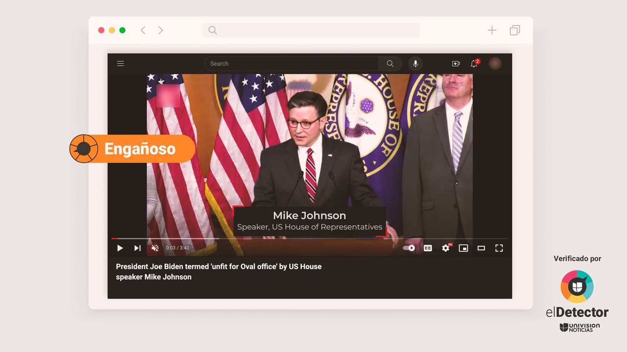 Los casos de información clasificada de Biden y Trump no son similares, como sostiene Mike Johnson
