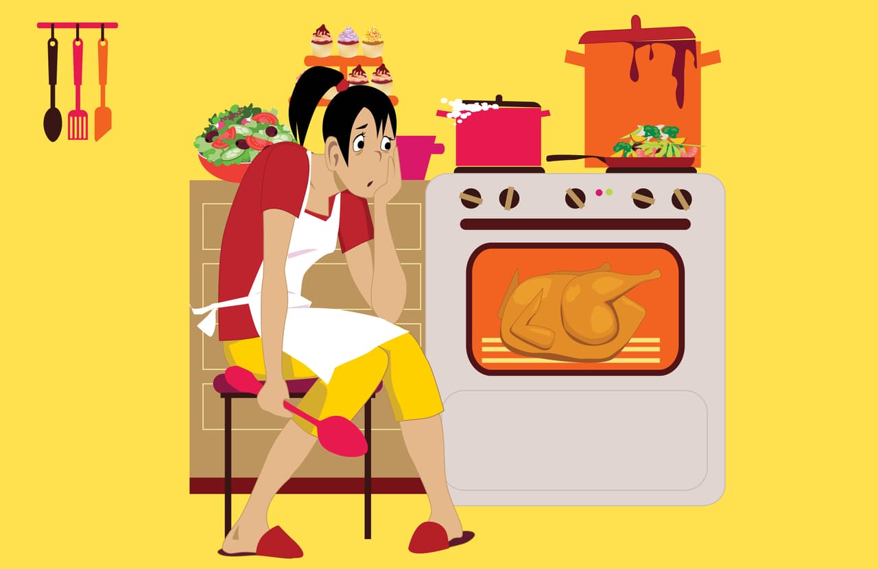<b>Error 6: cocinas el relleno y el pavo juntos. </b>Lo ideal para asegurarse de que el relleno se cocine bien es cocinarlo por separado en una cacerola, advierten los CDC.
<br>