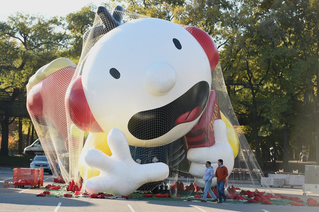 "Sáquenme de aquí" parecía exclamar el globo de "Diary of A Wimpy Kid".