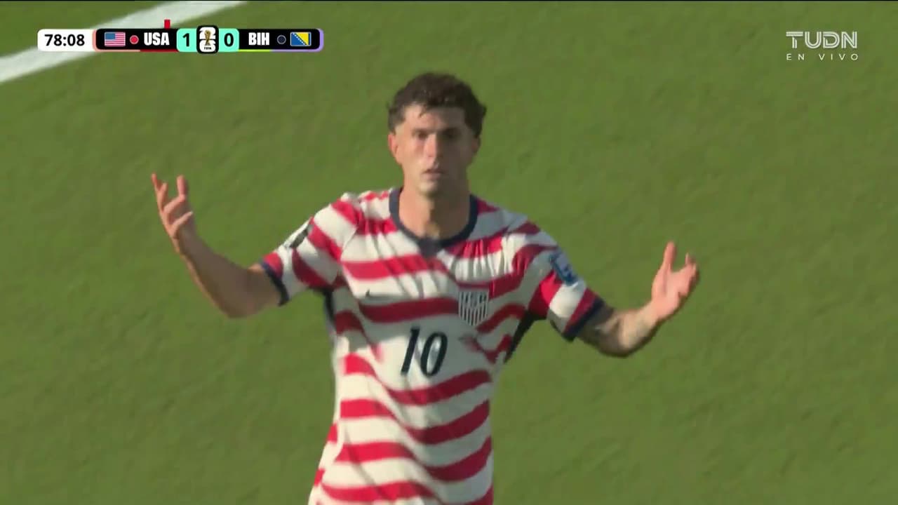 ¡Otro gol anulado a Estados Unidos! Le quitan el segundo a Pulisic vs. Bosnia