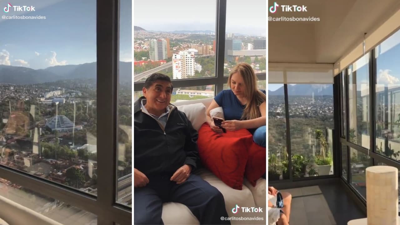 Gracias a los videos compartidos en sus redes sociales, los seguidores Bonavides han podido ser testigos que su departamento goza de hermosas vistas a diferentes puntos del sur de la Ciudad de México.