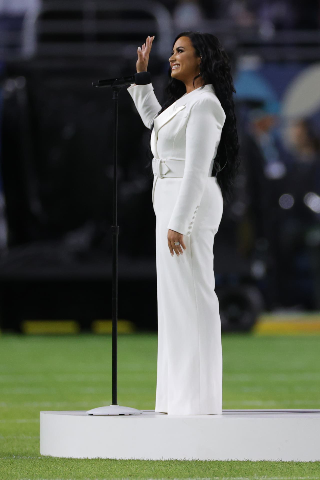 El Super Bowl LIV es 
<b><a href="https://www.univision.com/shows/latin-grammy/de-justin-timberlake-hasta-demi-lovato-no-creeras-las-super-estrellas-que-han-pisado-la-alfombra-de-latin-grammy-fotos">el segundo evento en el cual Demi Lovato se presenta</a></b>, tras la pausa que se vio obligada a hacer para recuperarse a sí misma.