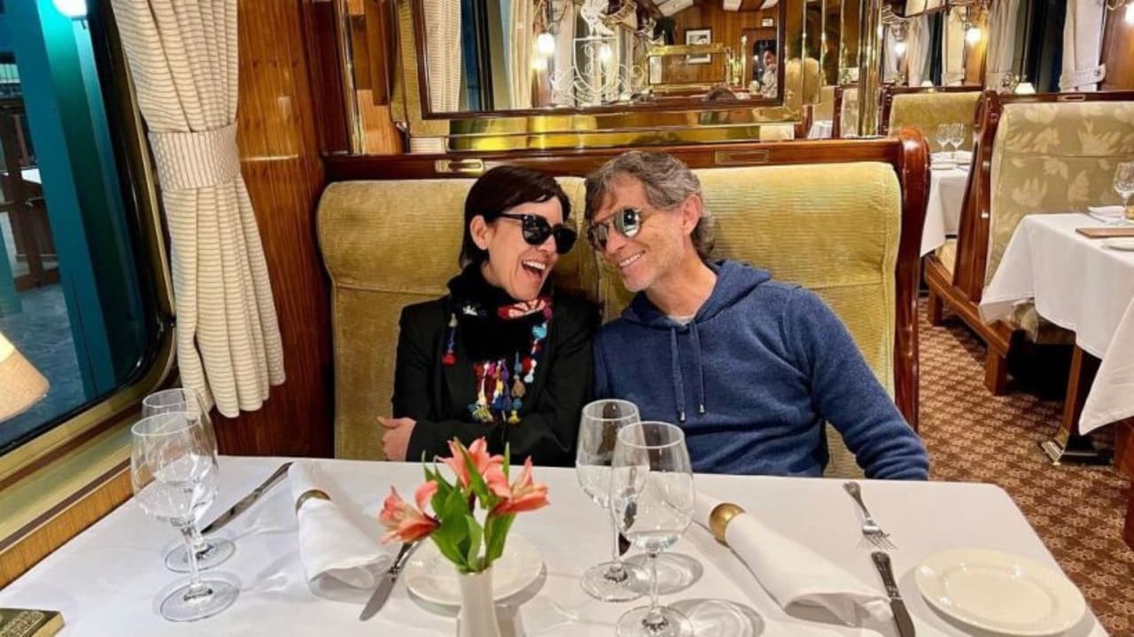 Stephanie Salas y Humberto Zurita disfrutando de su viaje.