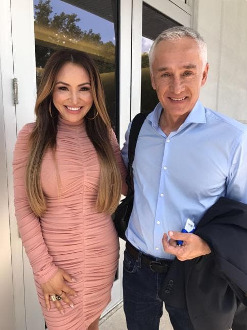 Además, saludó al reconocido periodista 
<b>Jorge Ramos</b>, lo cual era un sueño para ella.