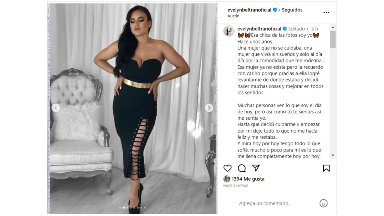 Evelyn Beltrán lanzó una recomendación a sus seguidores.