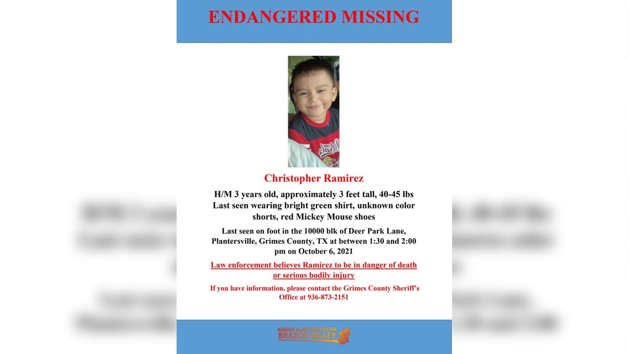 Durante la búsqueda no se emitió una Alerta Amber porque no habían indicios de que Ramírez haya sido secuestrado. Hasta el momento de su hallazgo, las autoridades no tenían ningún sospechoso.