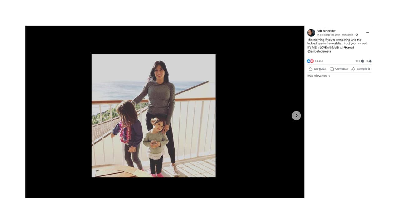 Ellas son las hijas de Rob Schneider y Patricia Azarcoya.