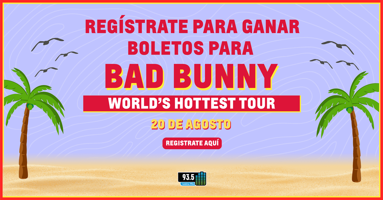 Llama y gana boletos para Bad Bunny