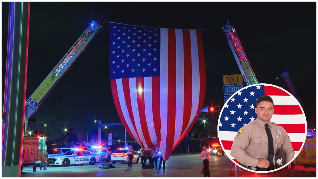 "Un verdadero héroe": líderes de Florida reaccionan a muerte de oficial del sheriff de Miami-Dade