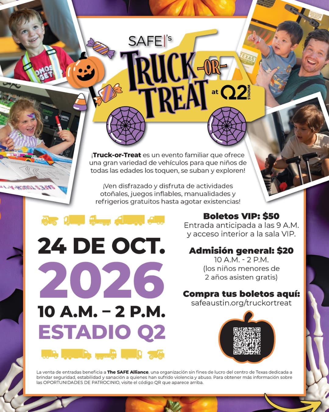 ¡Amor 107.7 te lleva a TRUCK-OR-TREAT en Q2 Stadium!