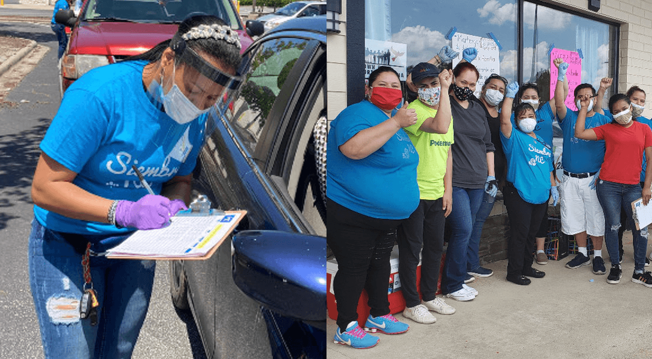 Distribuyen 5,000 mascarillas a la comunidad hispana en Carolina del Norte en jornada de inscripción de votantes