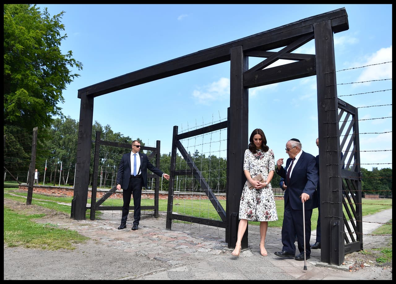 Este martes, Kate Middleton conoció gran parte de la historia del campo de concentración de Stutthof, al norte de Polonia.