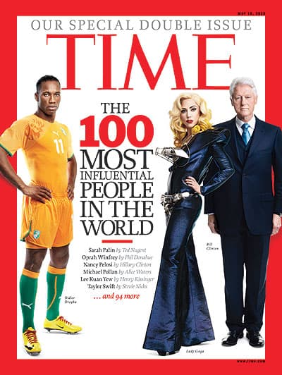 Didier Drogba elegido entre las 100 personas más influyentes del mundo en 2010.