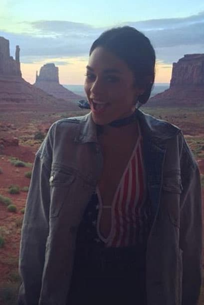 Vanessa Hudgens en pleno 'road trip'.