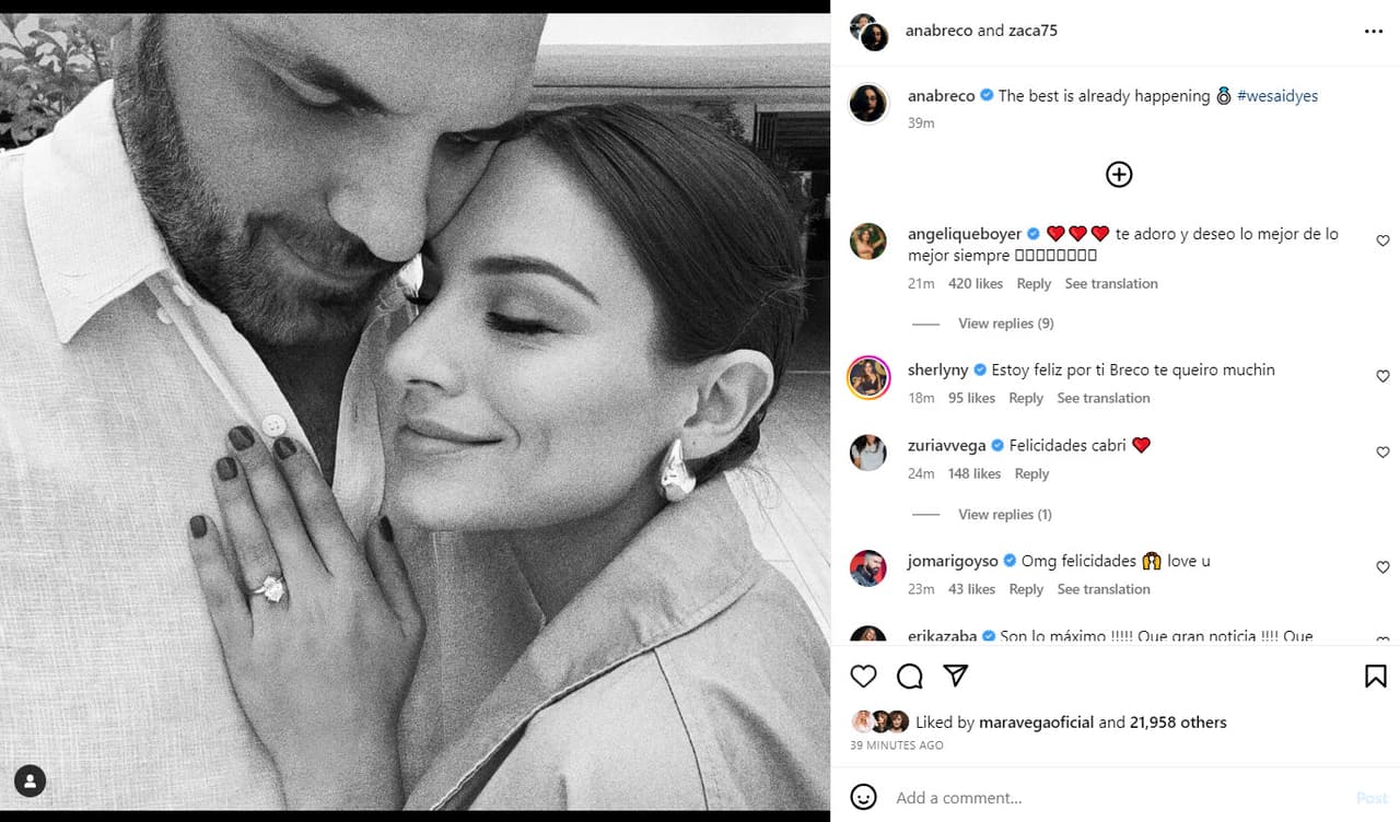 Ana Brenda se compromete con su novio Zacarías Melhem.