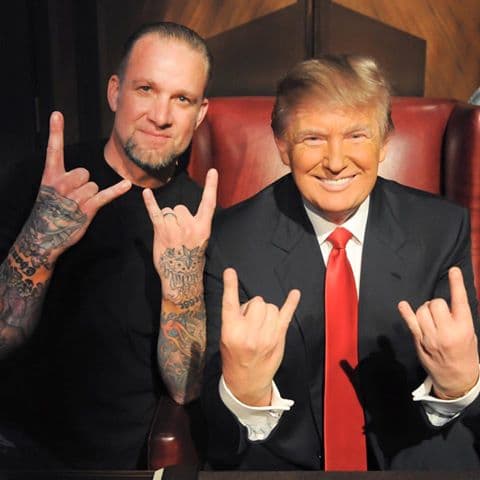 Jesse James, ex marido de Sandra Bullock, también es fanático y seguidor de Trump.